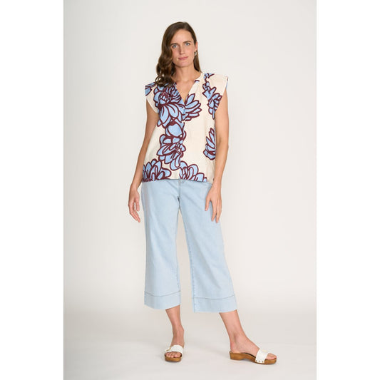 Foil Bloom Fetching Top