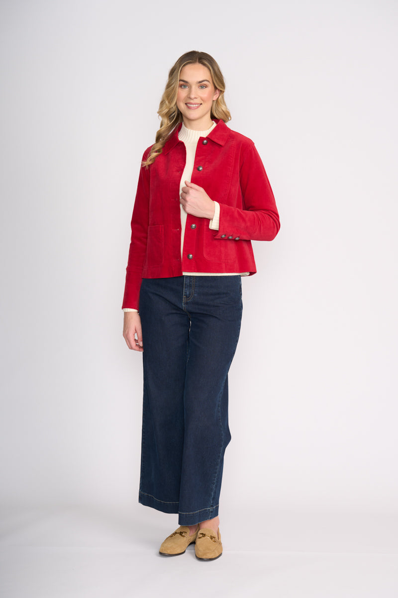 Foil Pre Re-Cord Jacket Rose