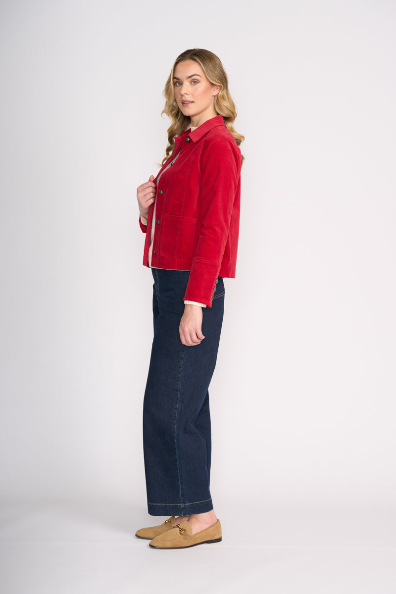 Foil Pre Re-Cord Jacket Rose