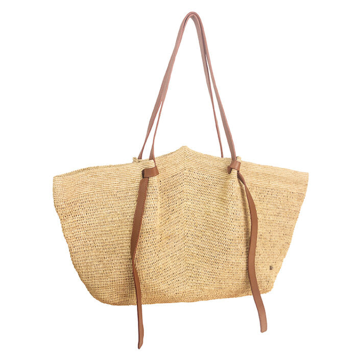 Made in Mada Gemma XXL Natural Tan Leather Bag