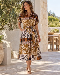 Foil Decked Out Dress Keep Palm