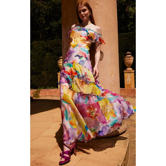 Sacha Drake Paradise Tanager Dress (Multi flo)