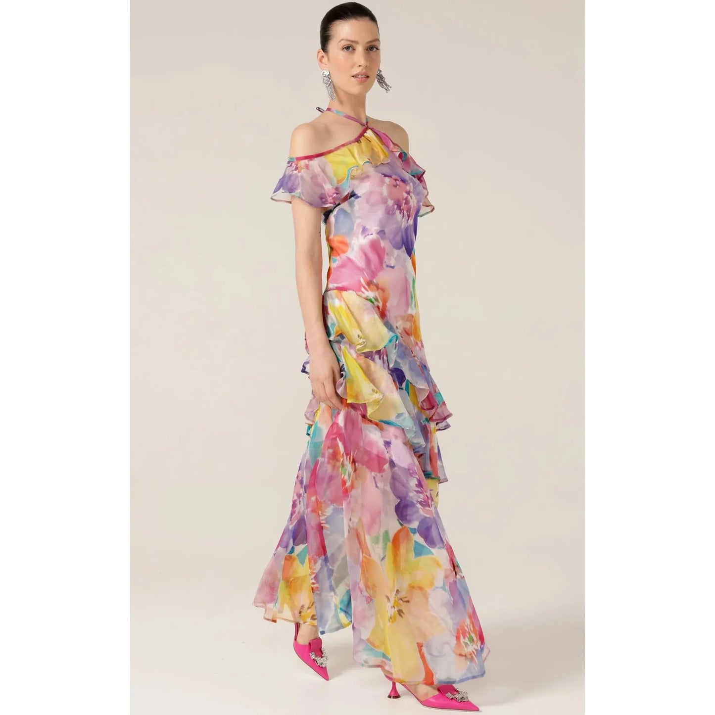 Sacha Drake Paradise Tanager Dress (Multi flo)
