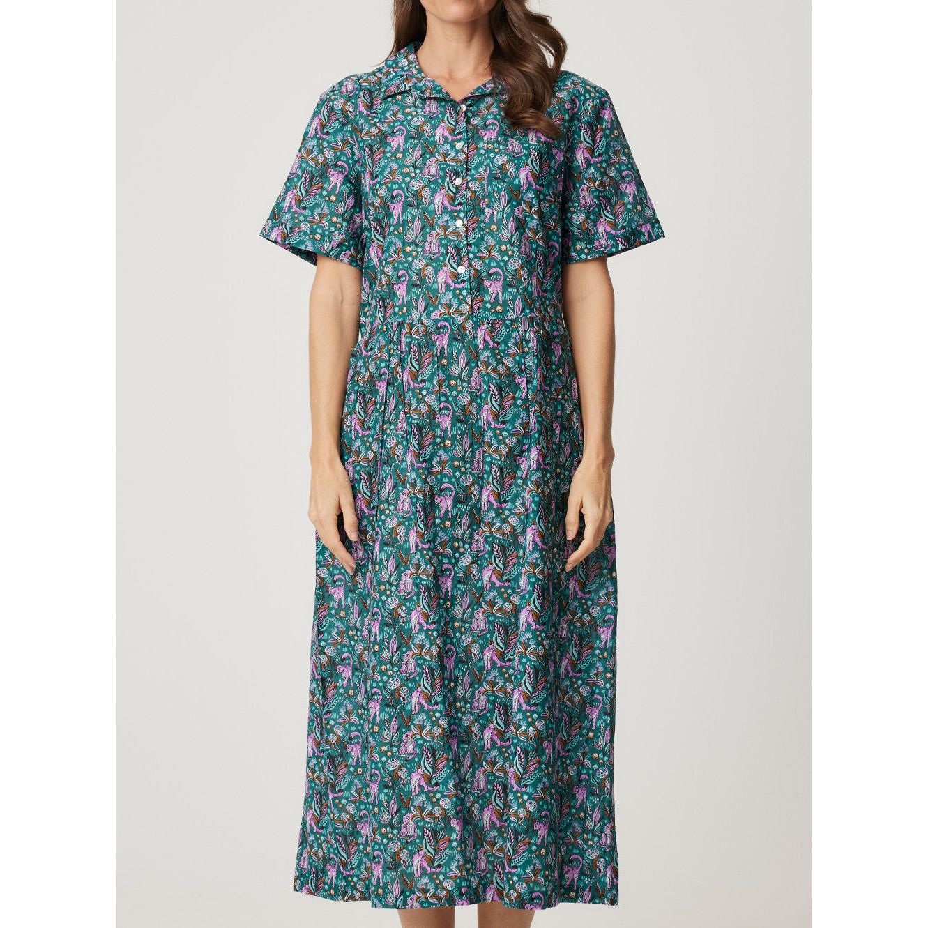 Cake City Dress Green Spot