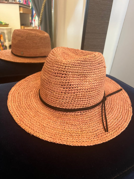 Raffia  Fedora w Suede CROCH187