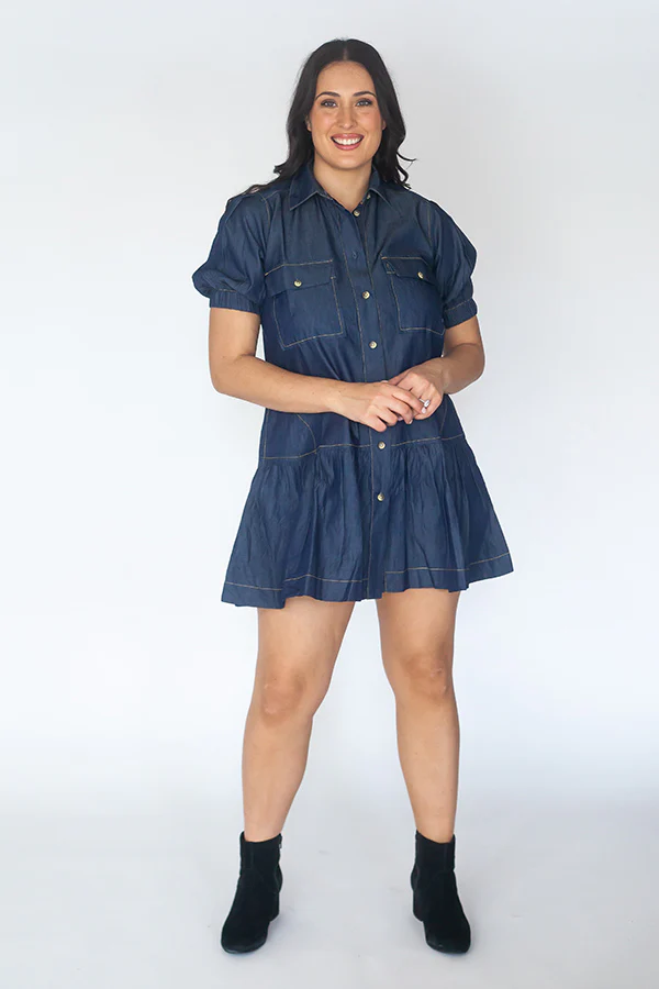 Itami Giverny denim Button Dress