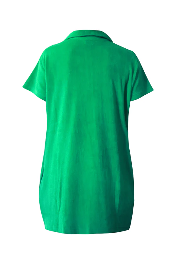 Itami Terry Dress Emerald or Pink
