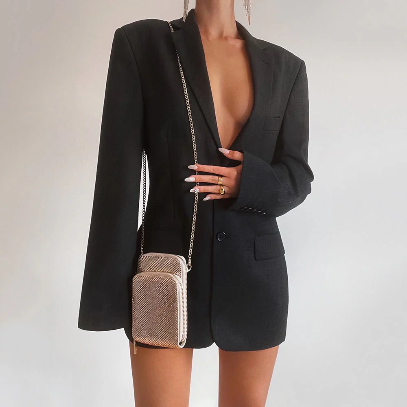 Olga Berg ELTON Mesh Cross Body Bag - GOLD