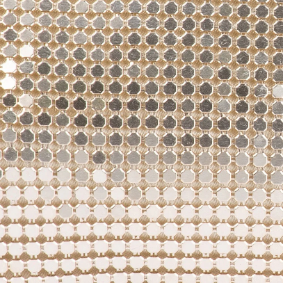 Olga Berg ELTON Mesh Cross Body Bag - GOLD
