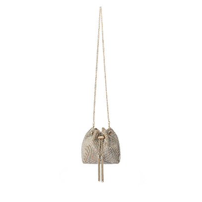 Olga Berg MIRANDA Drawstring Top Handle - CHAMPAGNE