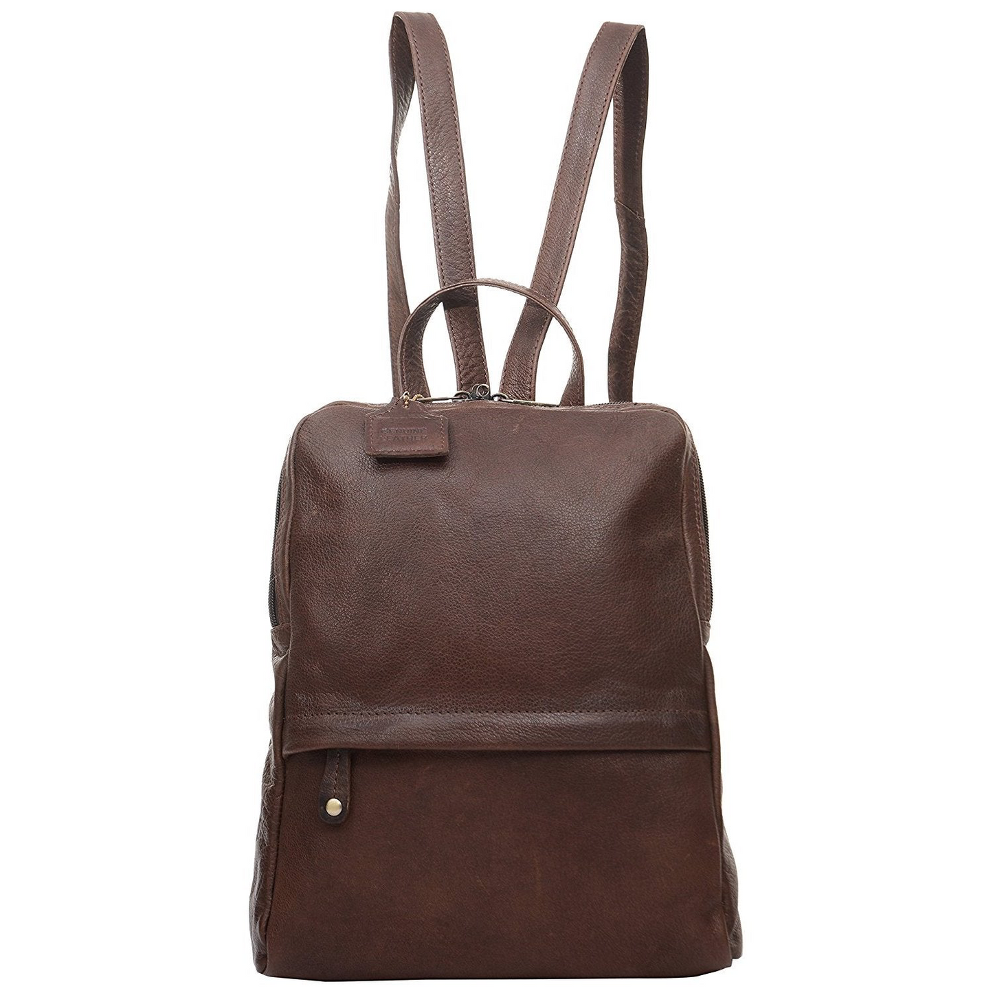 Compact Chocolate Leather Bag