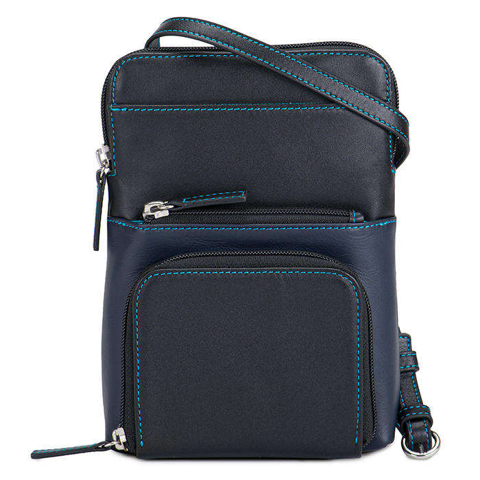 My Walit Travel Tri Zip Crossbody Black Pace
