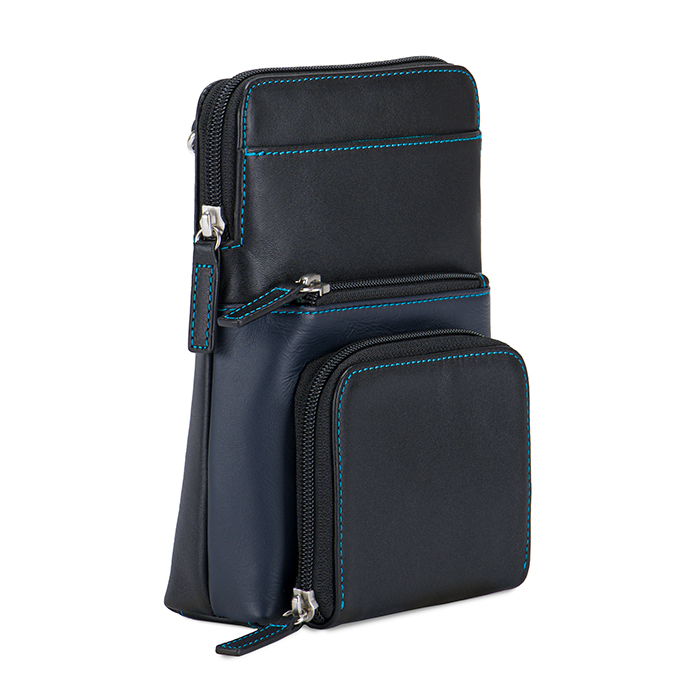My Walit Travel Tri Zip Crossbody Black Pace