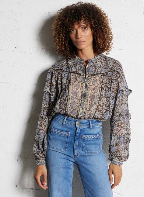 Maison Hotel Madurai Camila Blouse Blue Orchid