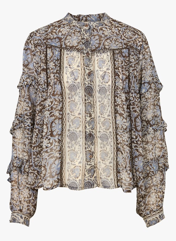 Maison Hotel Madurai Camila Blouse Blue Orchid