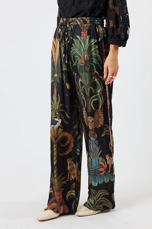 Lula Soul Cheetah Pant Black