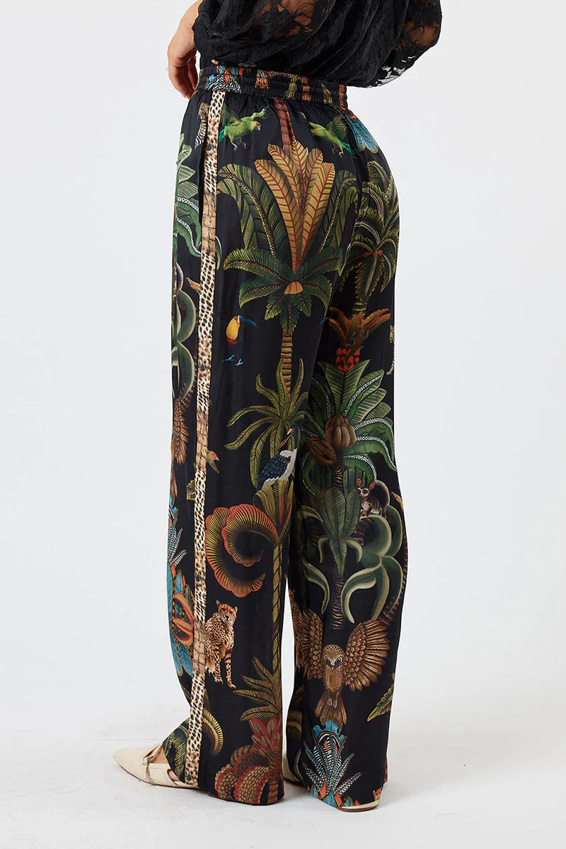 Lula Soul Cheetah Pant Black