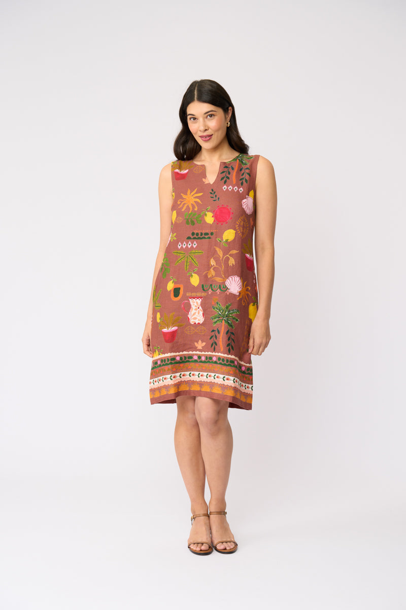 Foil Sun-Sational Dress Salsa