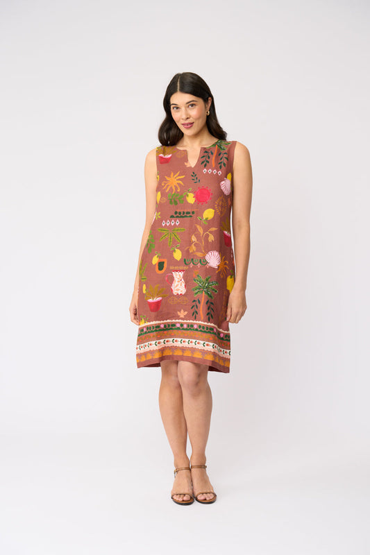 Foil Sun-Sational Dress Salsa