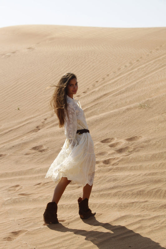 Lolly's Laundry Alanna Maxi Dress Creme