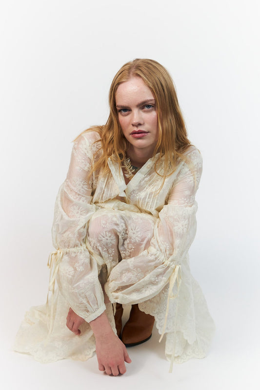 Lolly's Laundry Alanna Maxi Dress Creme
