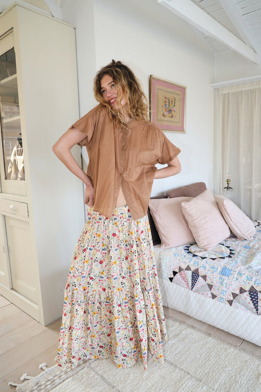 Lolly's Laundry Mya Shirt Camel