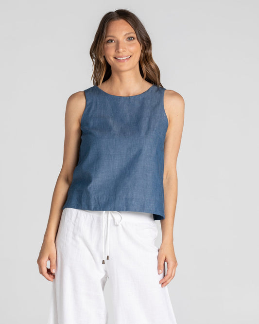 Boom Shankar Hara Top - Chambray