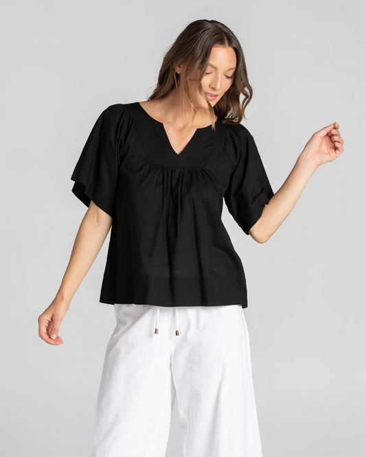 Boom Shankar Basics Freya Top ~ White / Black