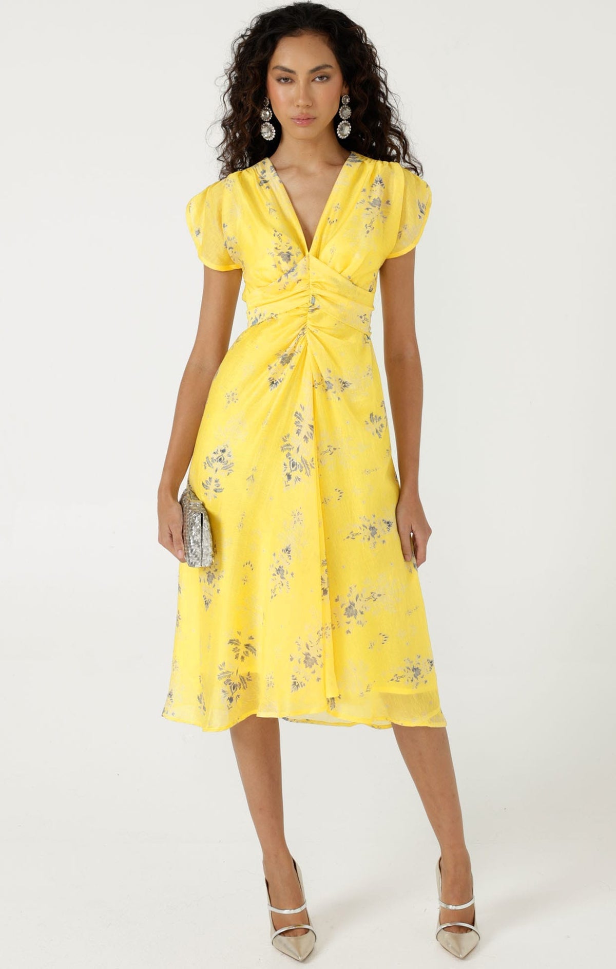 Sacha Drake Petra Midi Dress ~ Lemon