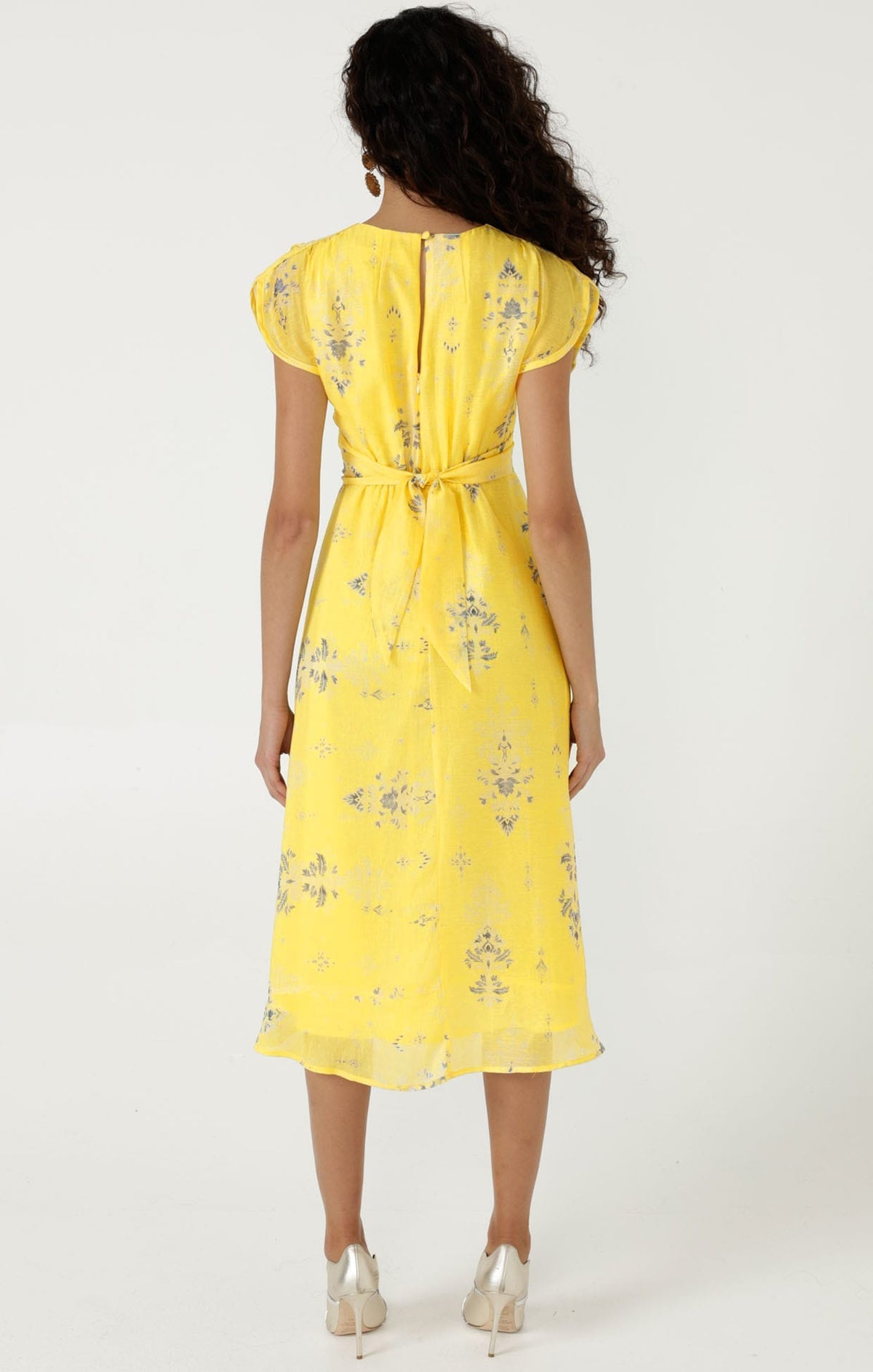 Sacha Drake Petra Midi Dress ~ Lemon