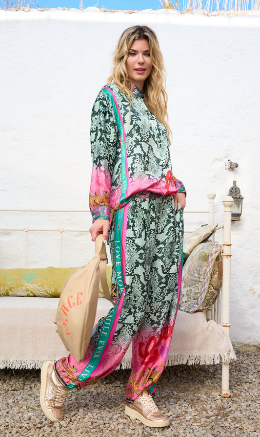 Miss Goodlife Pants Smile Love Amore Multicolor