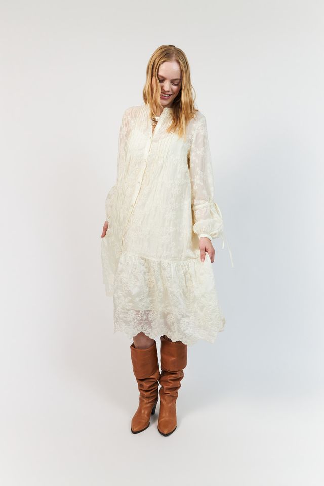 Lolly's Laundry Alanna Maxi Dress Creme