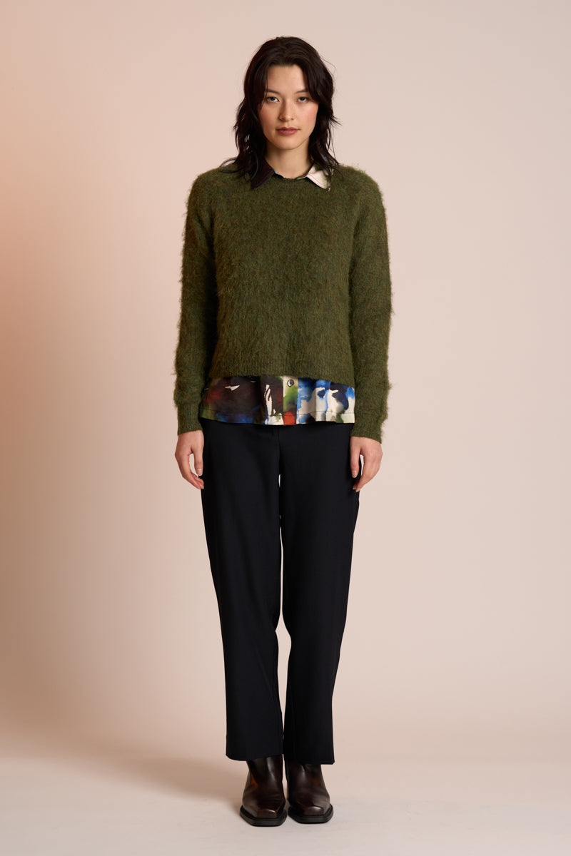 Neris Fluff Piece Jumper Moss