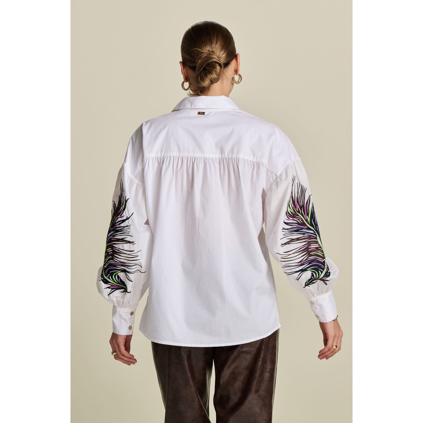 POM White Feather Blouse