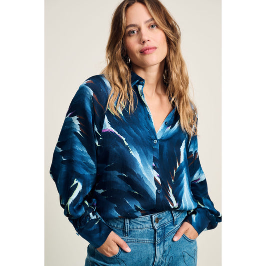 POM Feather Blue Blouse