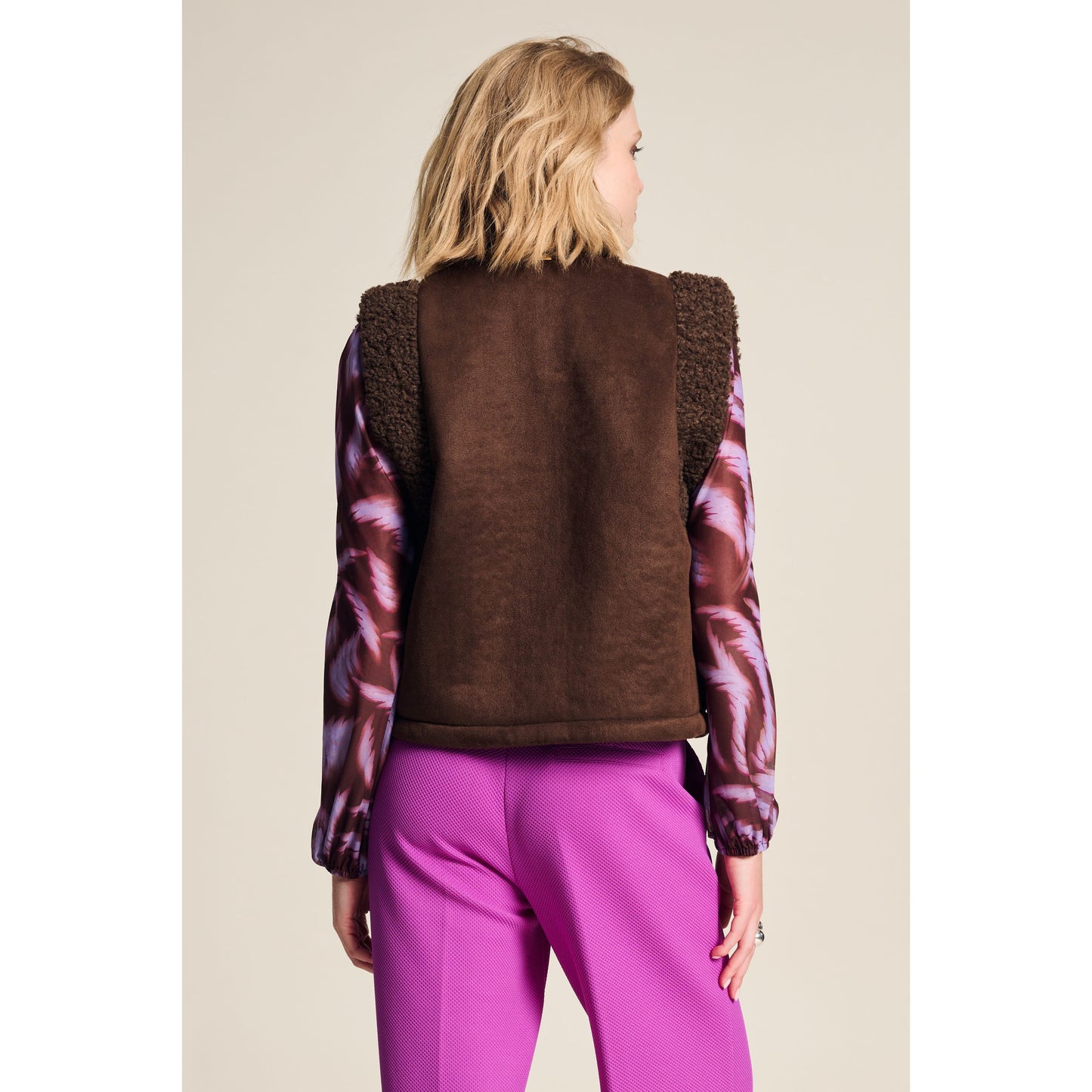 POM Lammy Brown Vest