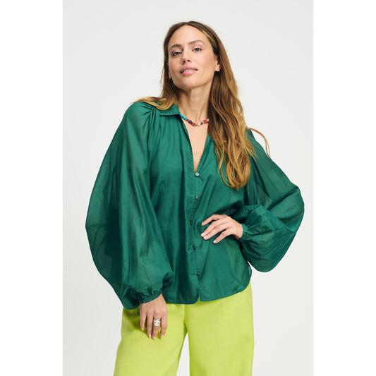 POM Blouse Lena Meadow Green