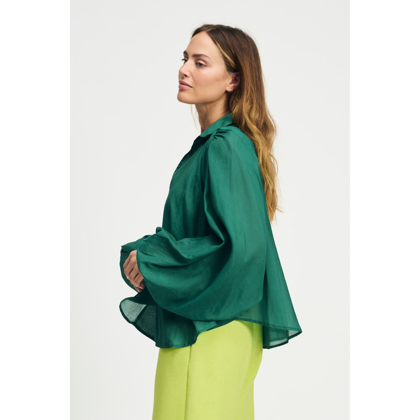 POM Blouse Lena Meadow Green