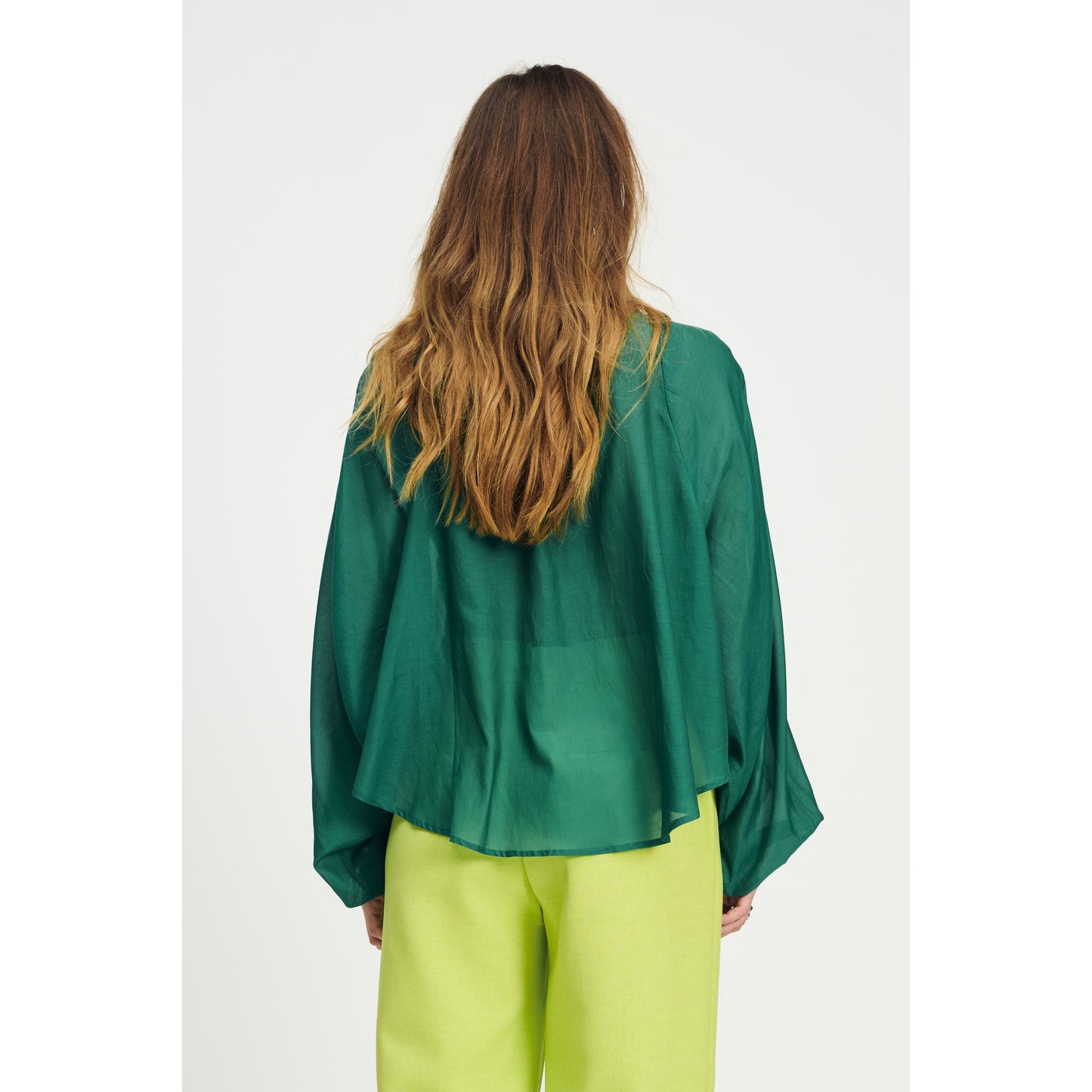 POM Blouse Lena Meadow Green