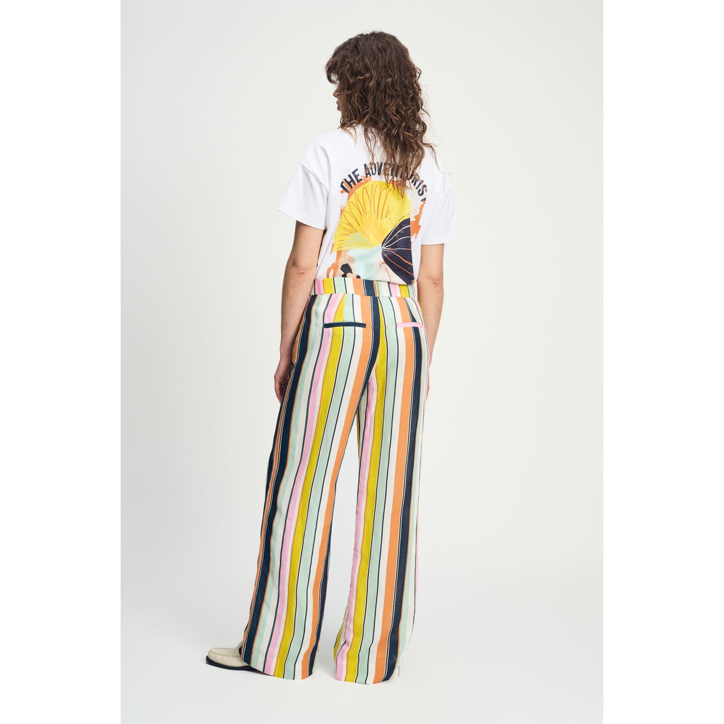 POM Pants Paradise Stripes Linen