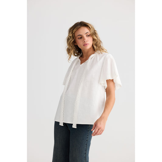Talisman Cherri Top Off White