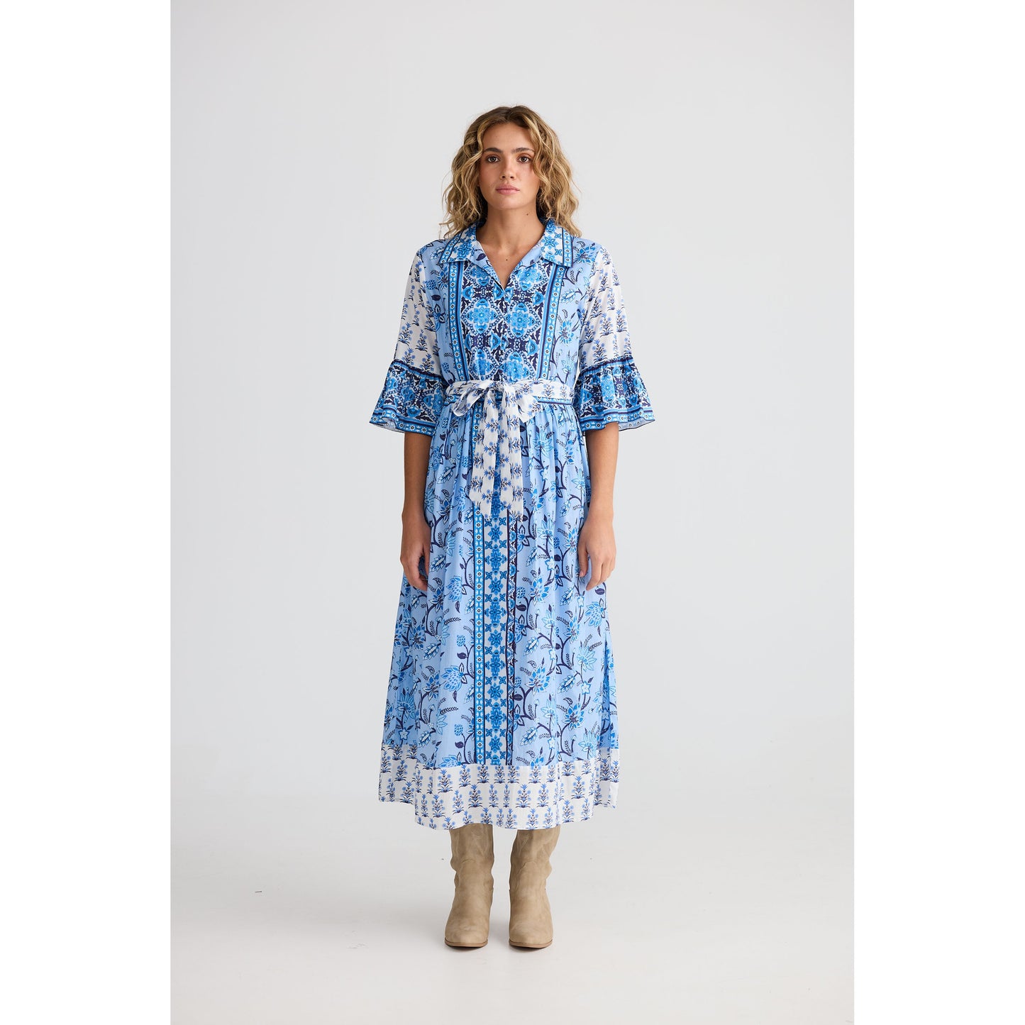 Talisman Jardin Dress Blueberry Fields