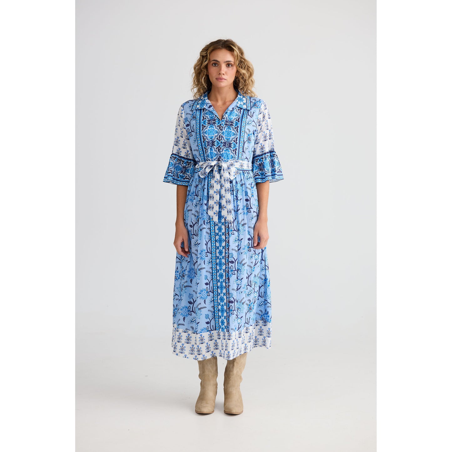 Talisman Jardin Dress Blueberry Fields