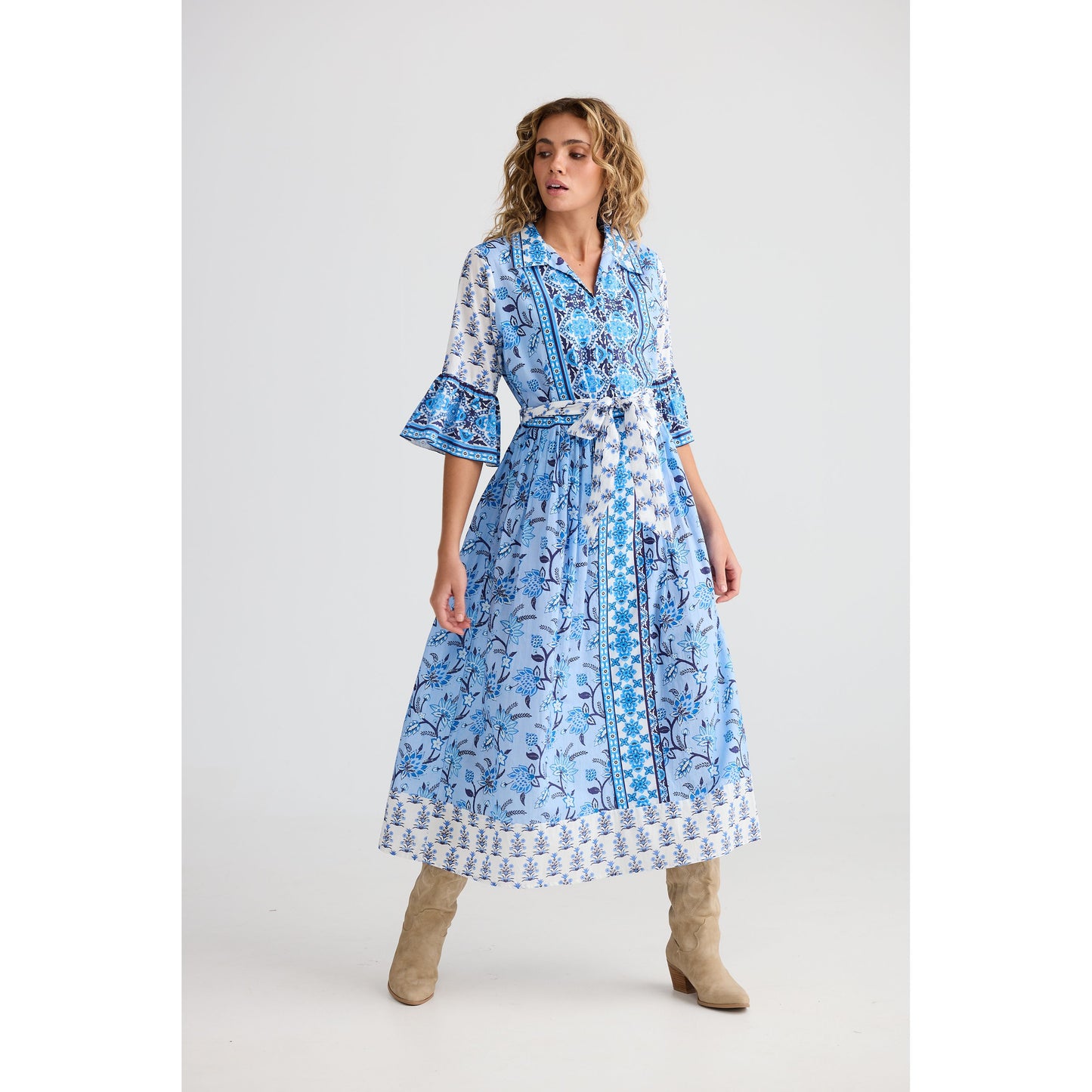 Talisman Jardin Dress Blueberry Fields