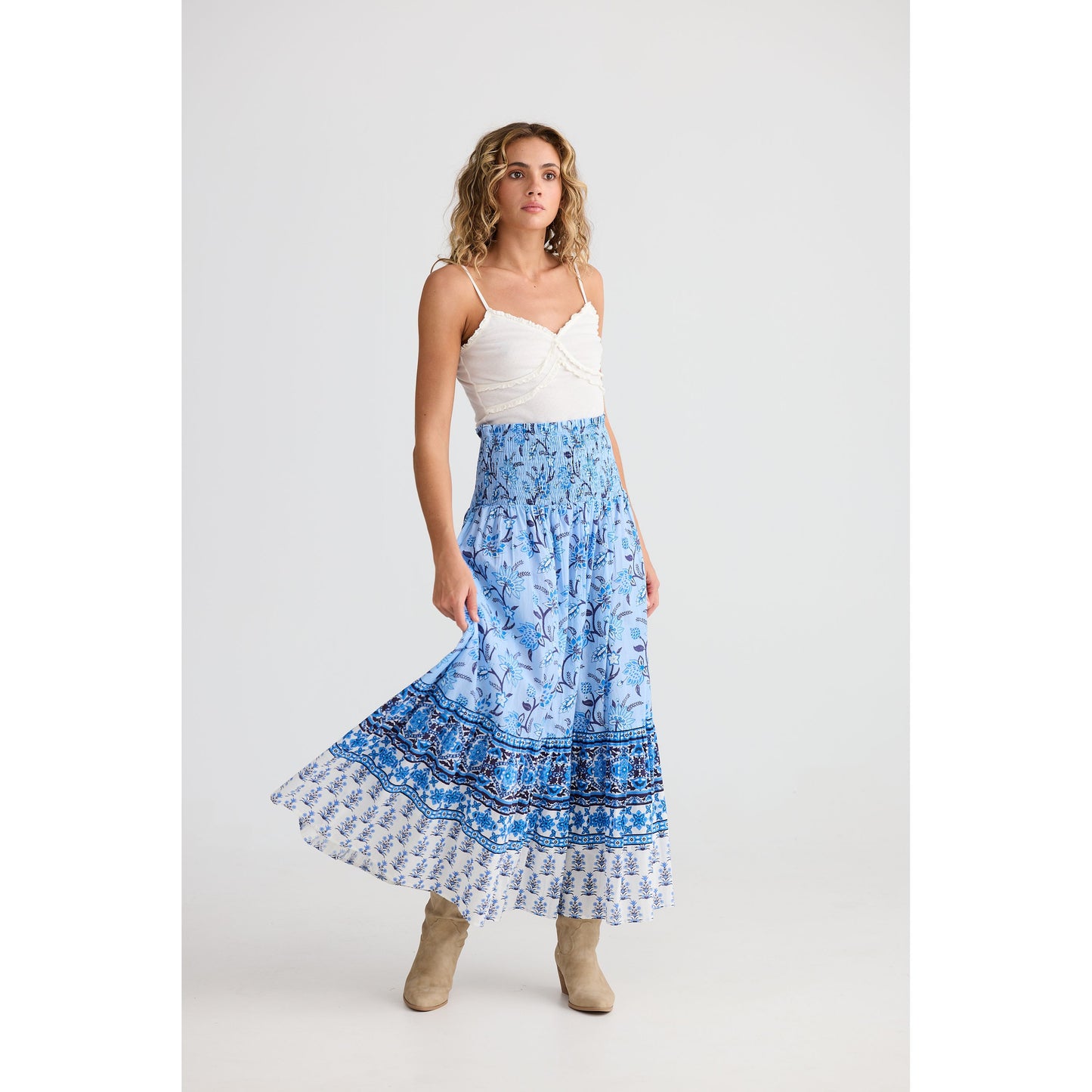 Talisman Sangria Skirt Blueberry Fields