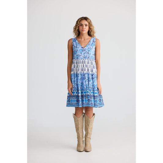Talisman Lucky Charm Dress Blueberry Fields