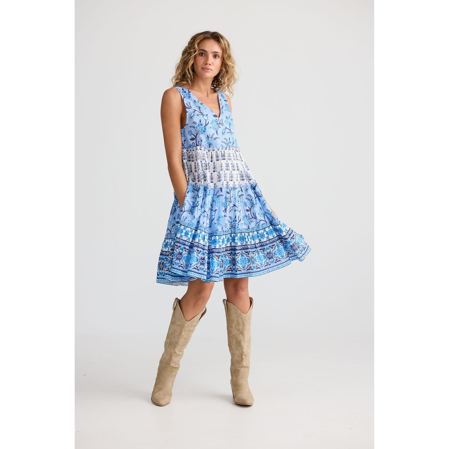 Talisman Lucky Charm Dress Blueberry Fields