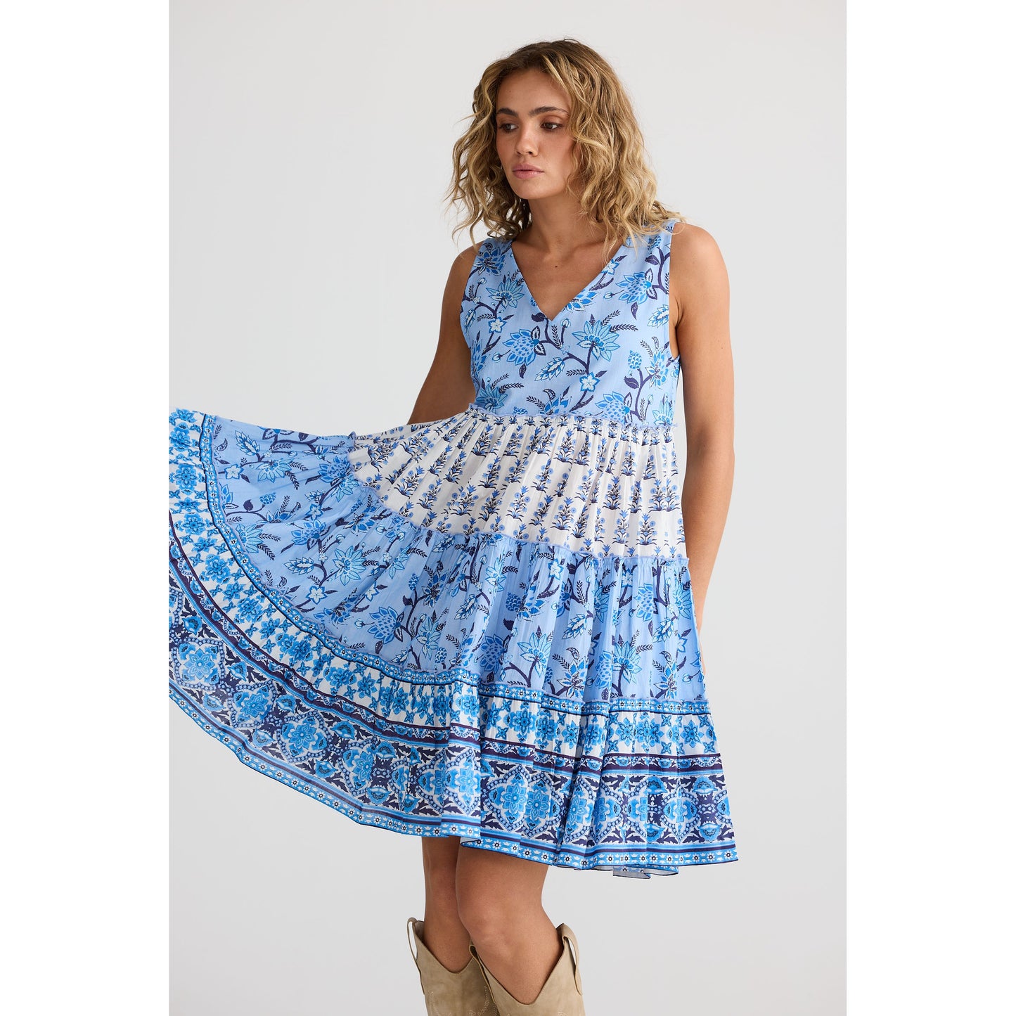 Talisman Lucky Charm Dress Blueberry Fields