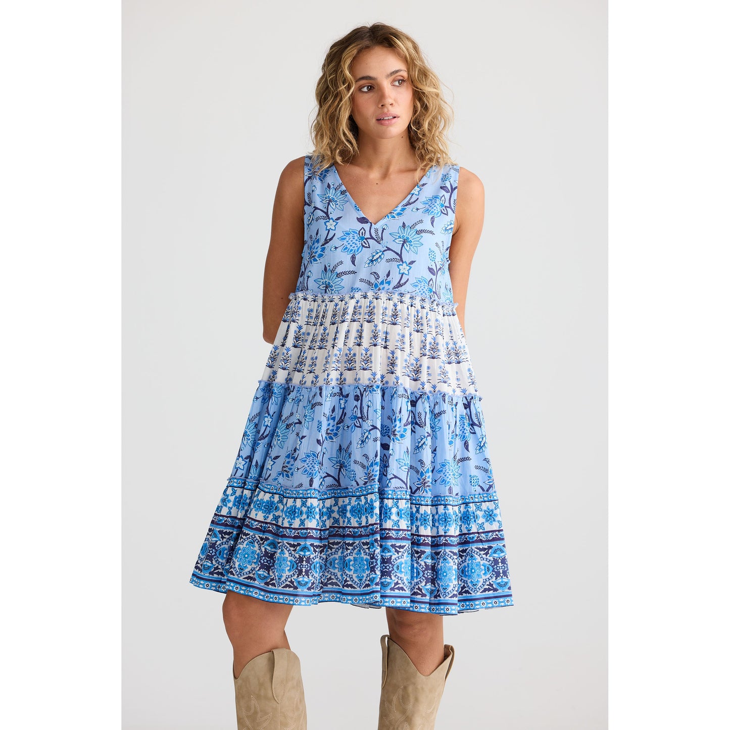 Talisman Lucky Charm Dress Blueberry Fields