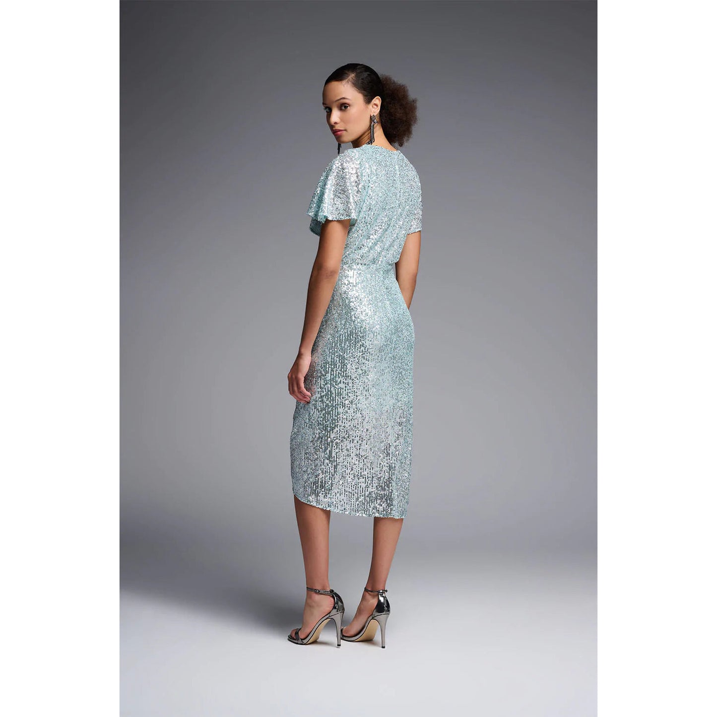 Joseph Ribkoff Sequin Dress Style 231760 | Silver